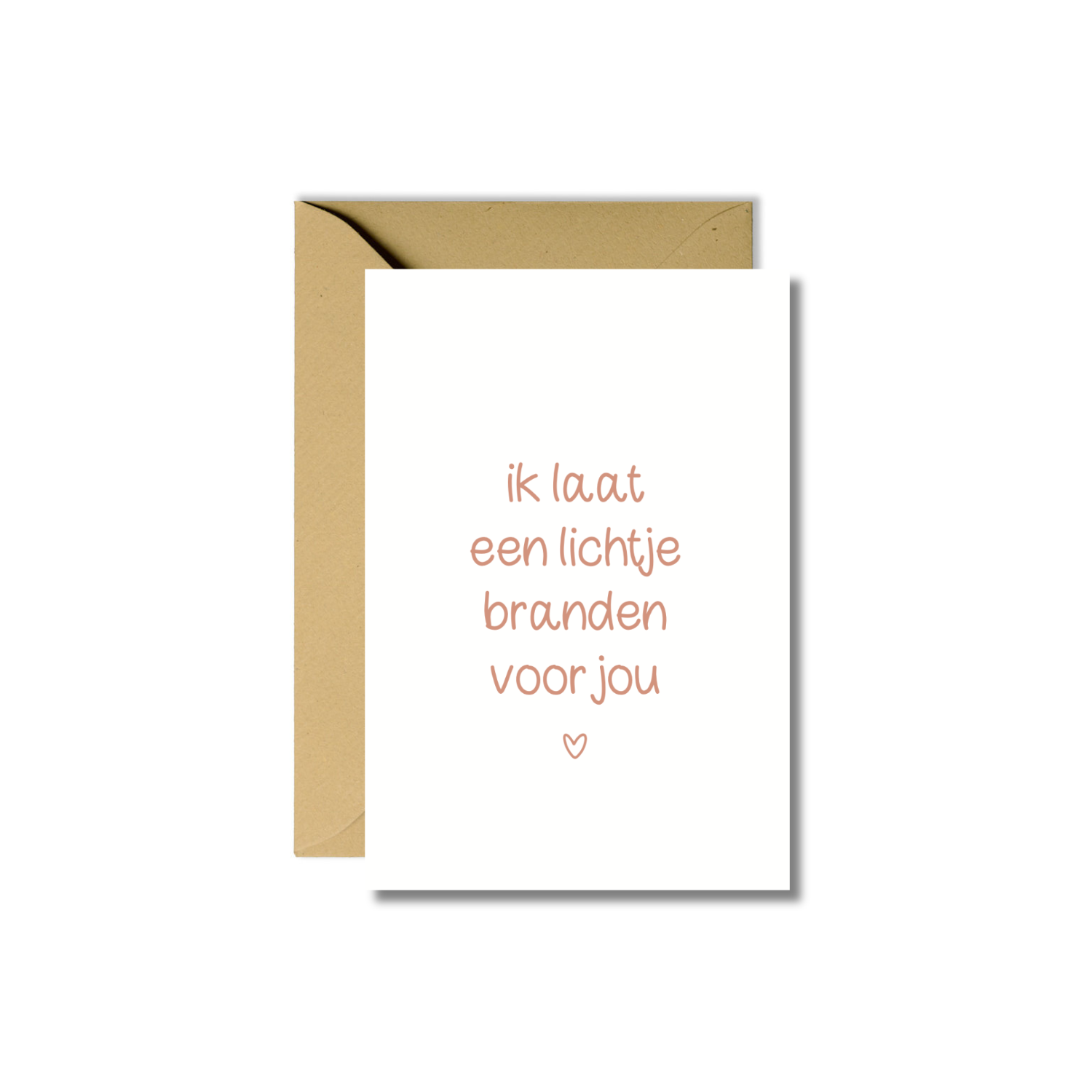 Wenskaart | Ik laat een lichtje branden voor jou