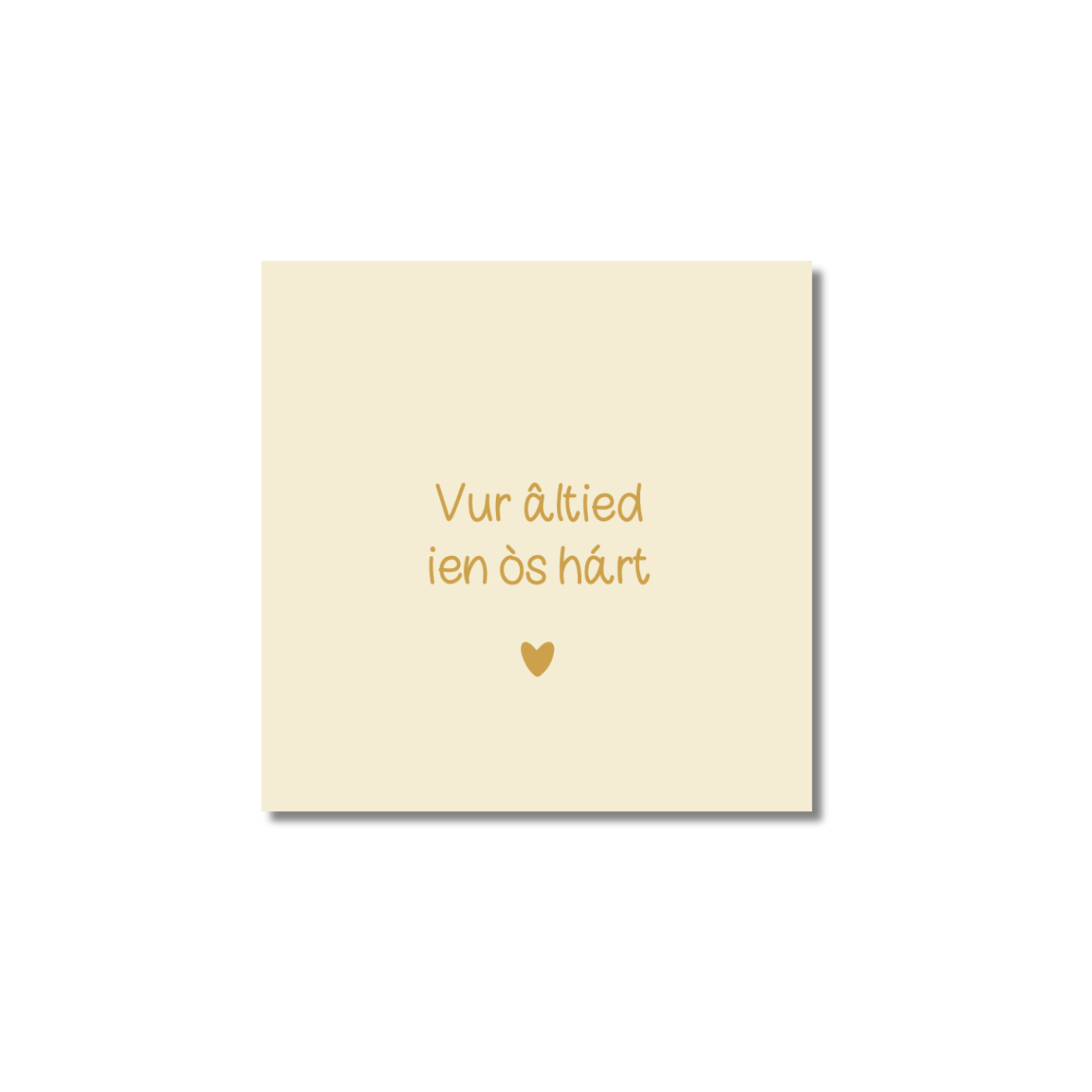 Ansichtkaart Venrays dialect | Vur âltied ien òs hárt