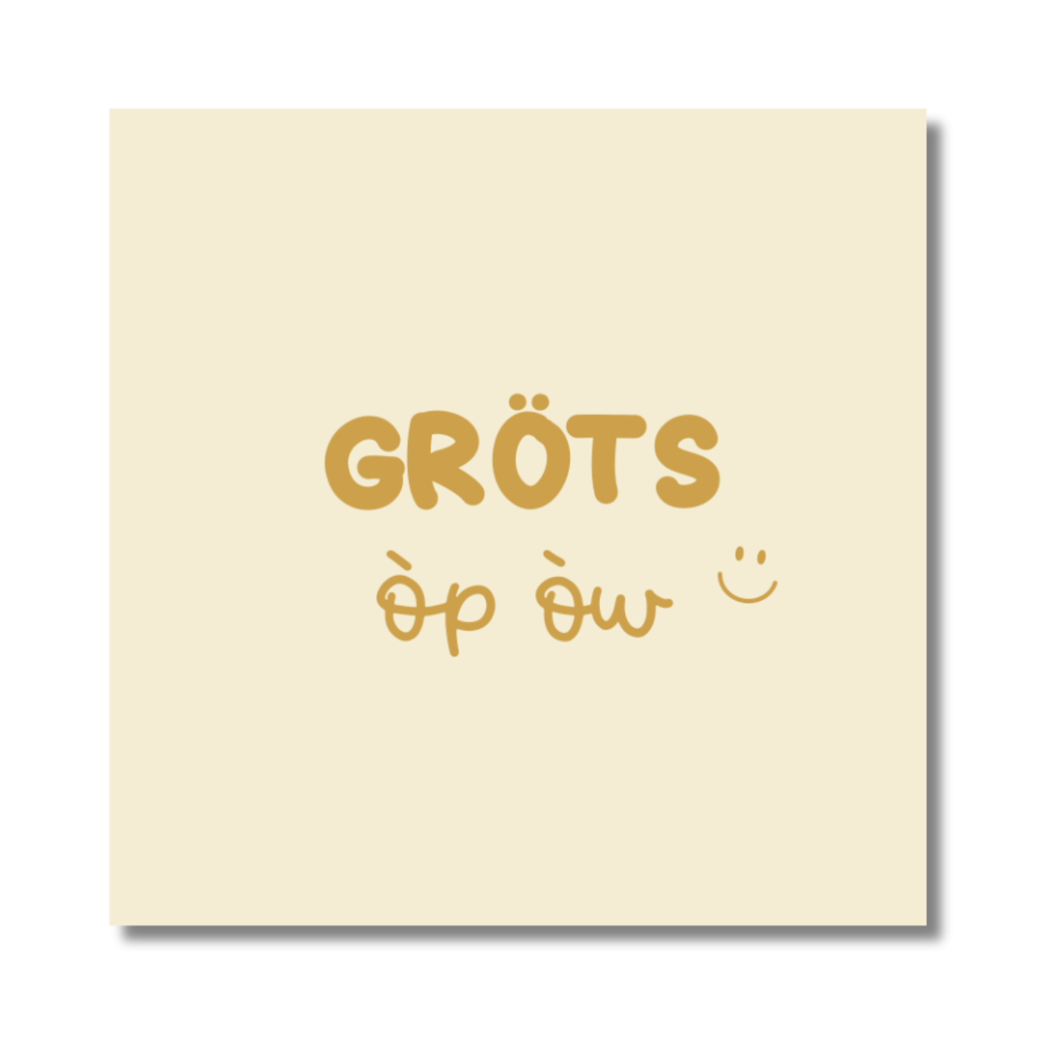 Ansichtkaart Venrays dialect | Gröts òp òw