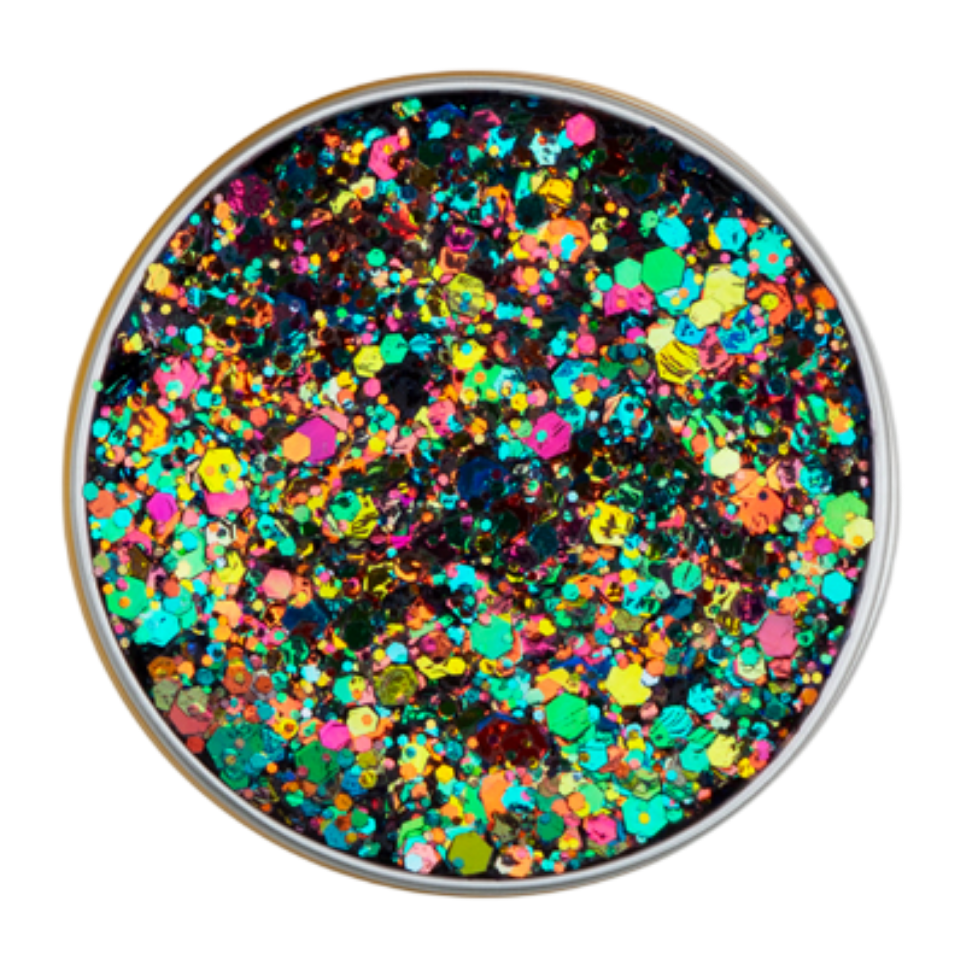 Collor Party glitters van x-sins voor gezicht, lichaam en haar