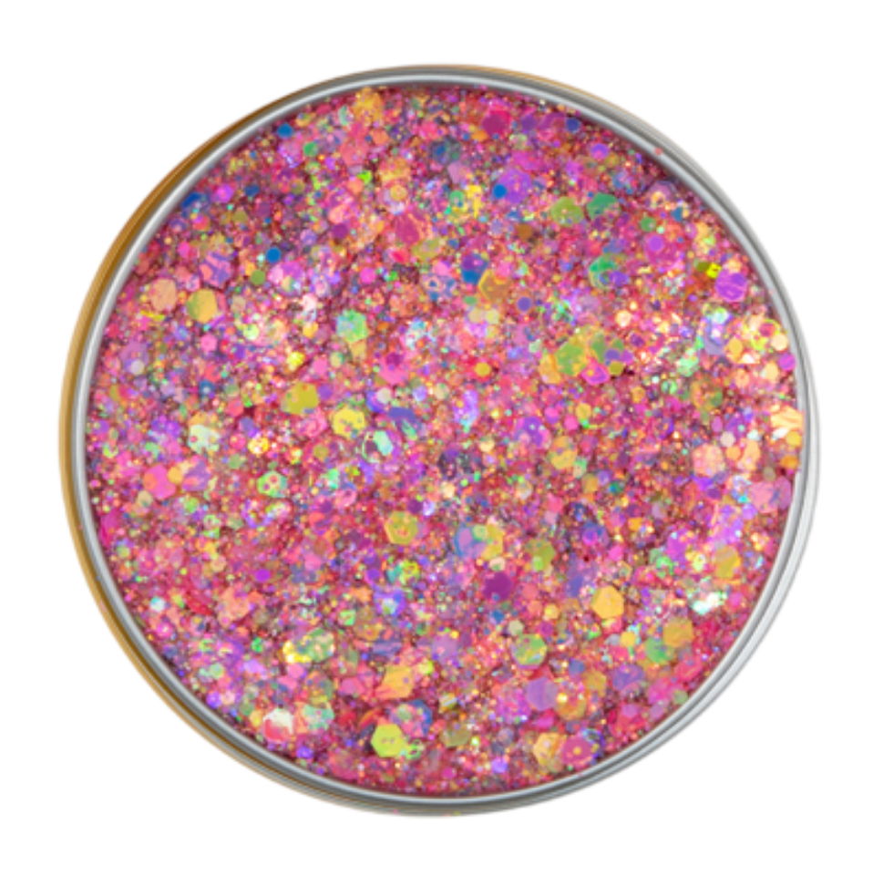 Dolly Pink glitters van x-sins voor gezicht, lichaam en haar