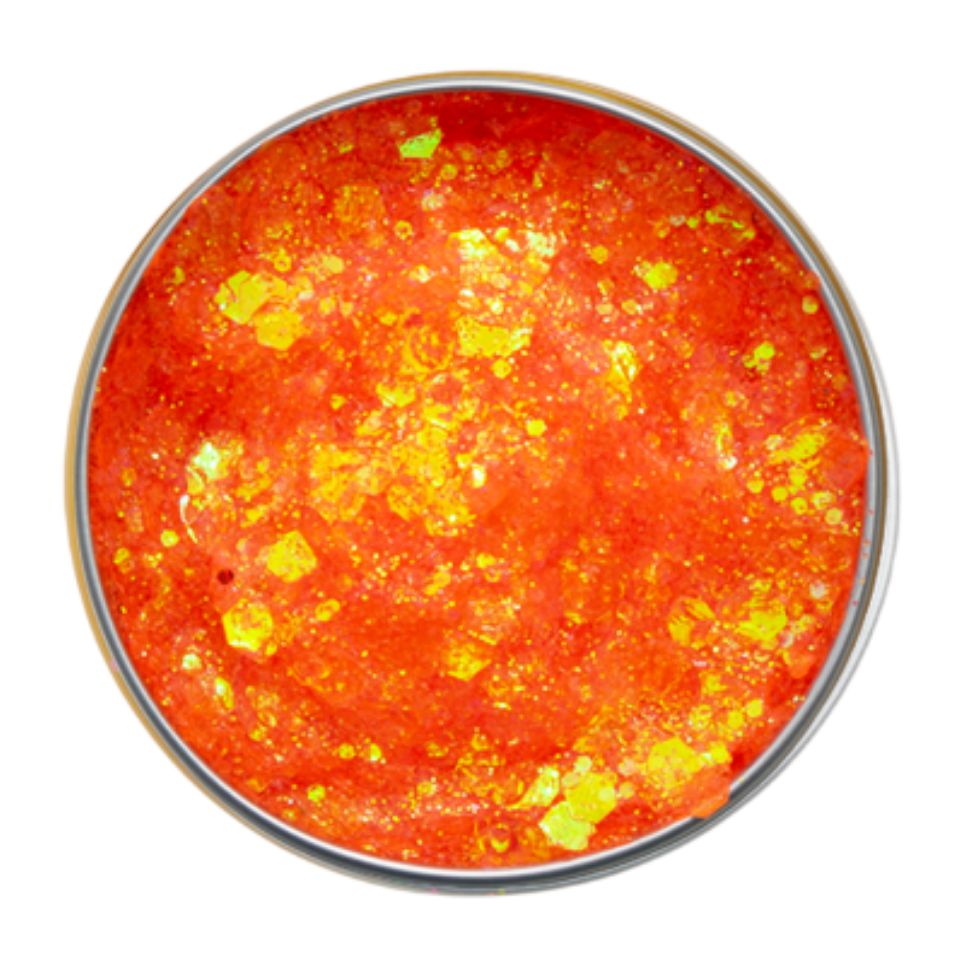 x-sins glitter orange voor gezicht, lichaam en haar