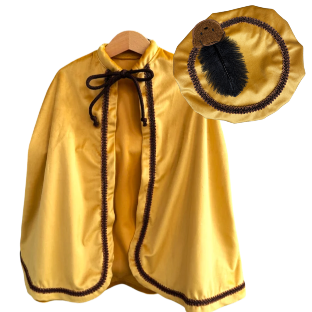 Pietenoutfit met pietenmuts en pietencape te personaliseren met naam